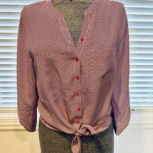 Joie | Tie-Front Blouse | Size S